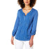 Embroidered Contrast Top